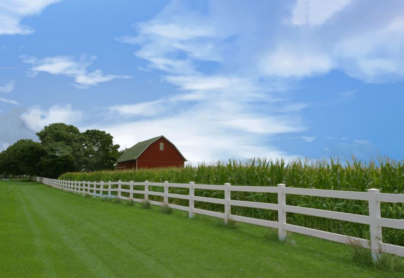Farm-Style Wooden Fence